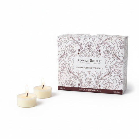 Black Pomegranate Tealights - Set of 12