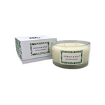 Triple Wick Candle Lime Basil and mandarin. 400g 